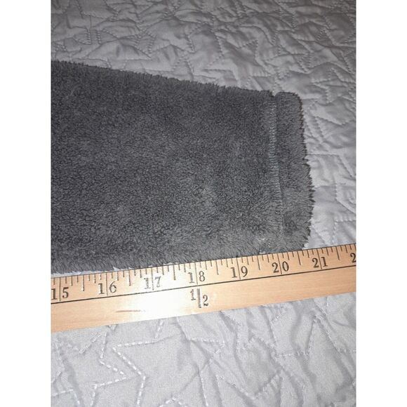 Trinity Mens Plush Fleece XL Pullover Dark Gray 1/4 Zip Long Sleeve Mock Neck - Picture 5 of 7